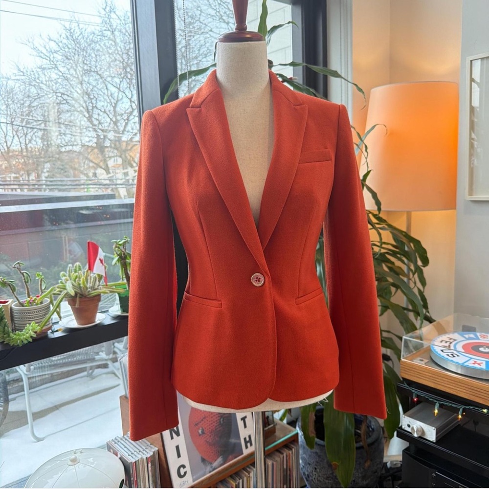 Tommy Hilfiger Women's Bold Orange Blazer